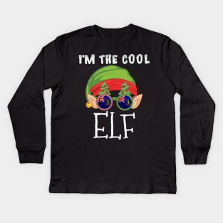 Christmas  I'm The Cool British Virgin Islanders Elf - Gift for British Virgin Islanders From British Virgin Islands Kids Long Sleeve T-Shirt